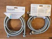 Kenmore Stainless Steel Washer Hoses 5 Feet For Washing Machine 2 Pack
