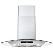 30 Inch Ducted Wall Mount Range Hood Stainless Steel Touch Control Open Box 