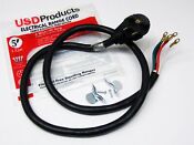 Range Oven Electric Power Cord 4 Prong Wire 40 Amp 5 Foot Heavy Duty